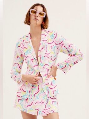 NWT For Love & Lemons Noah Blazer & Skirt Set